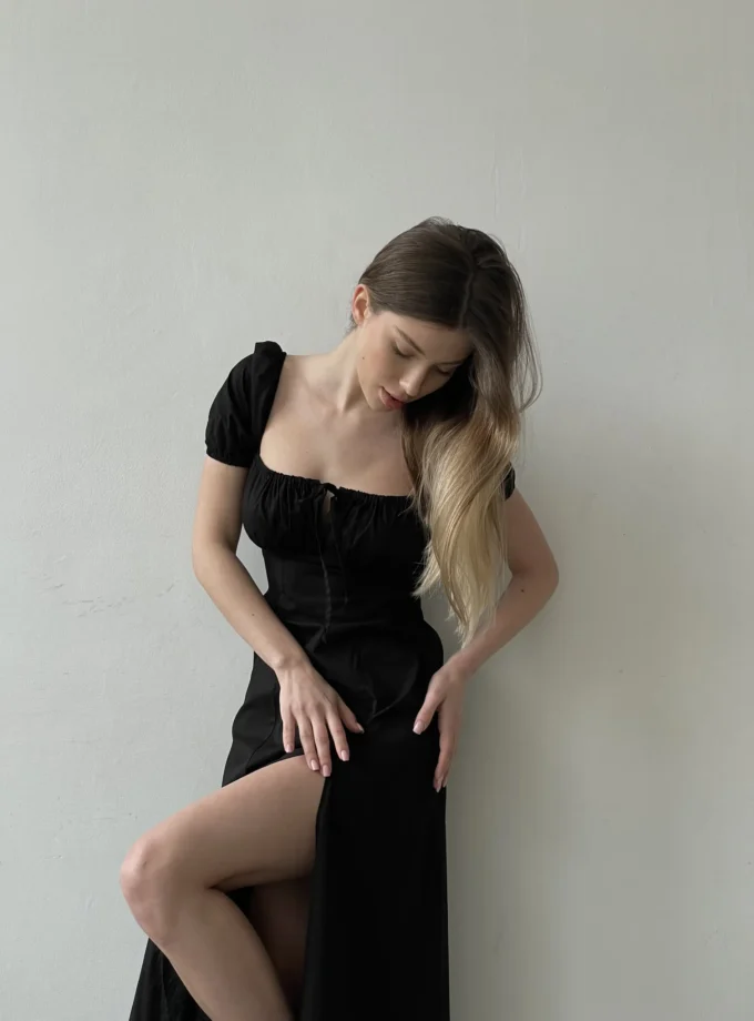 Бавовняна сукня міді