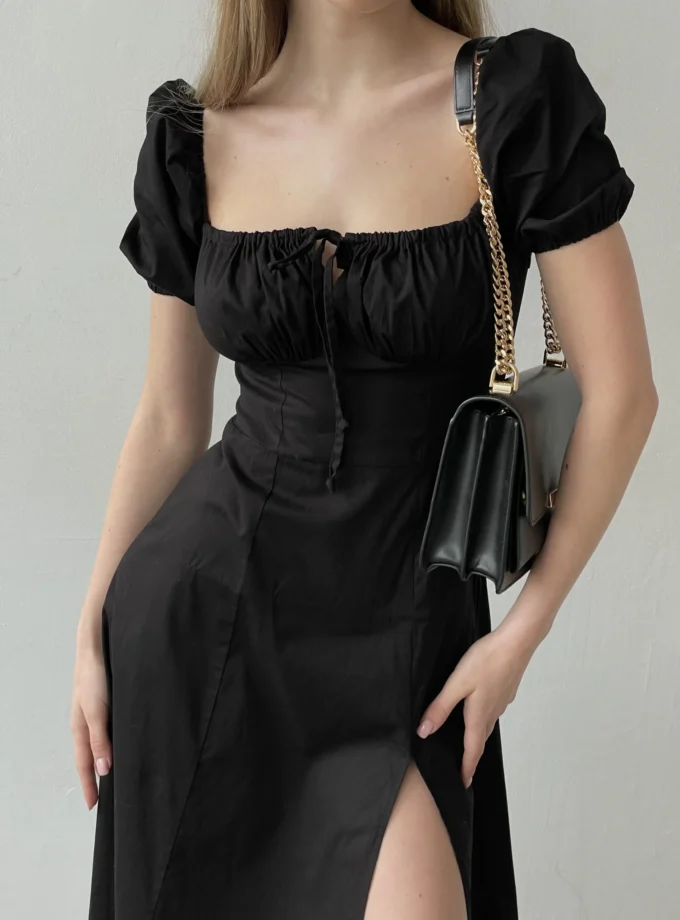 Бавовняна сукня міді