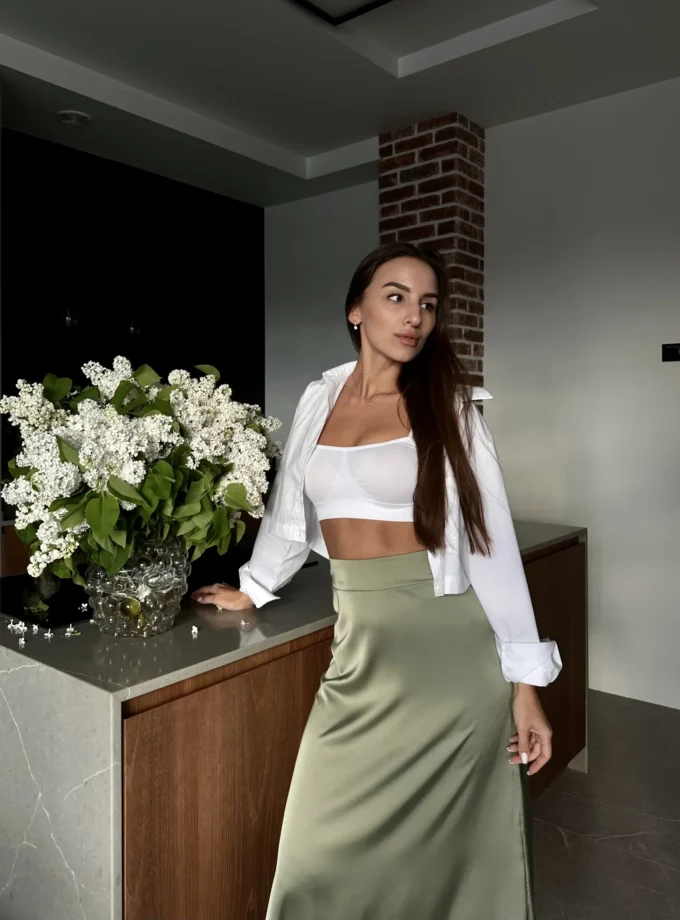 Спідниця з віскозного шовку