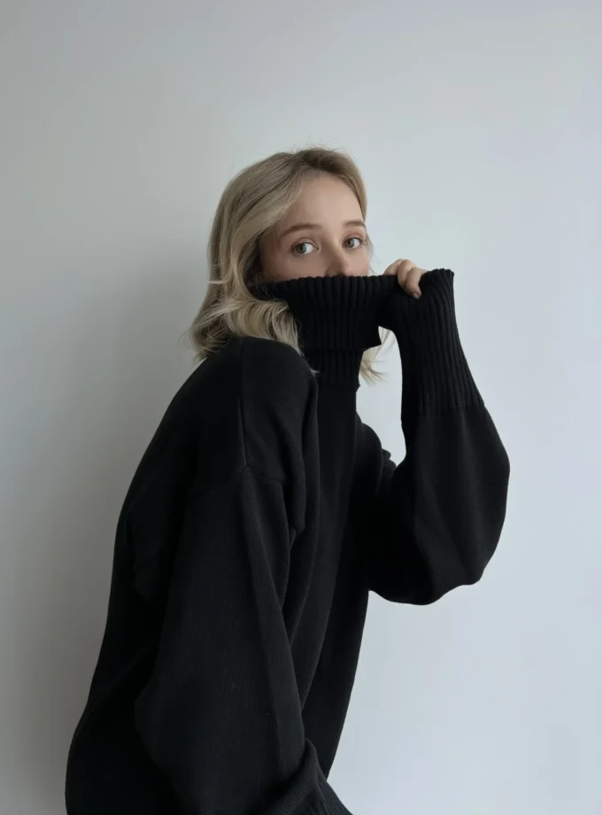 Бавовняний светр Black