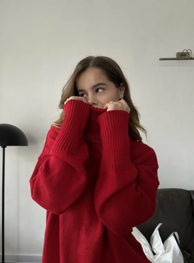 Бавовняний светр Red