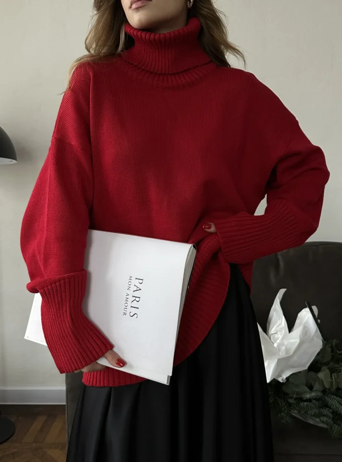 Бавовняний светр Red