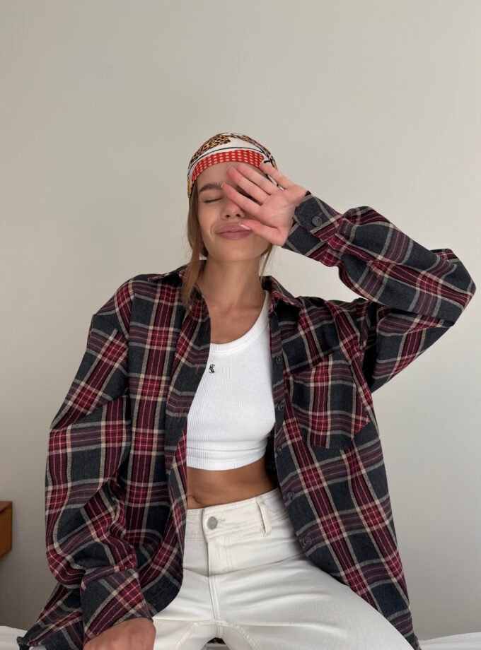 Картата сорочка Grey