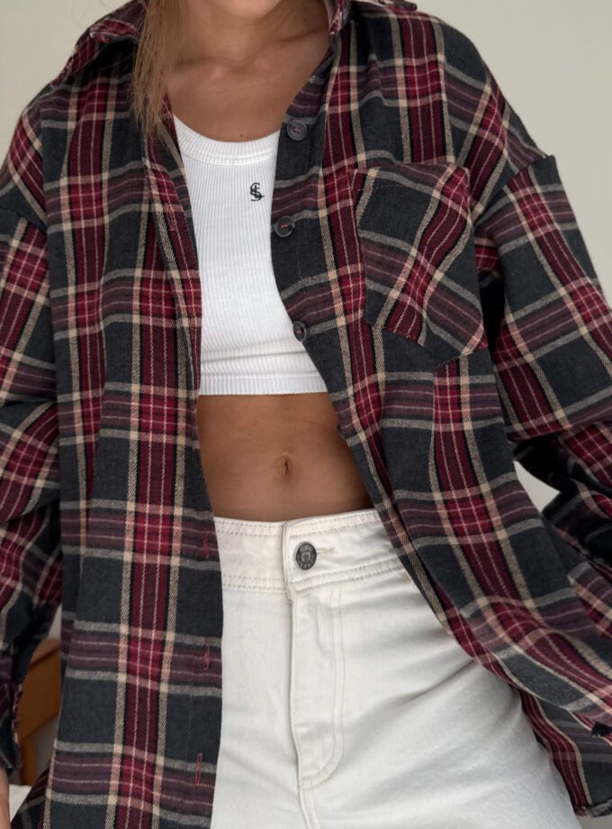 Картата сорочка Grey